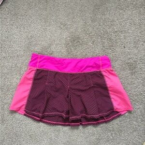 Women’s Lululemon Pink Athletic Skirt with Shorts - Hot Pink Color